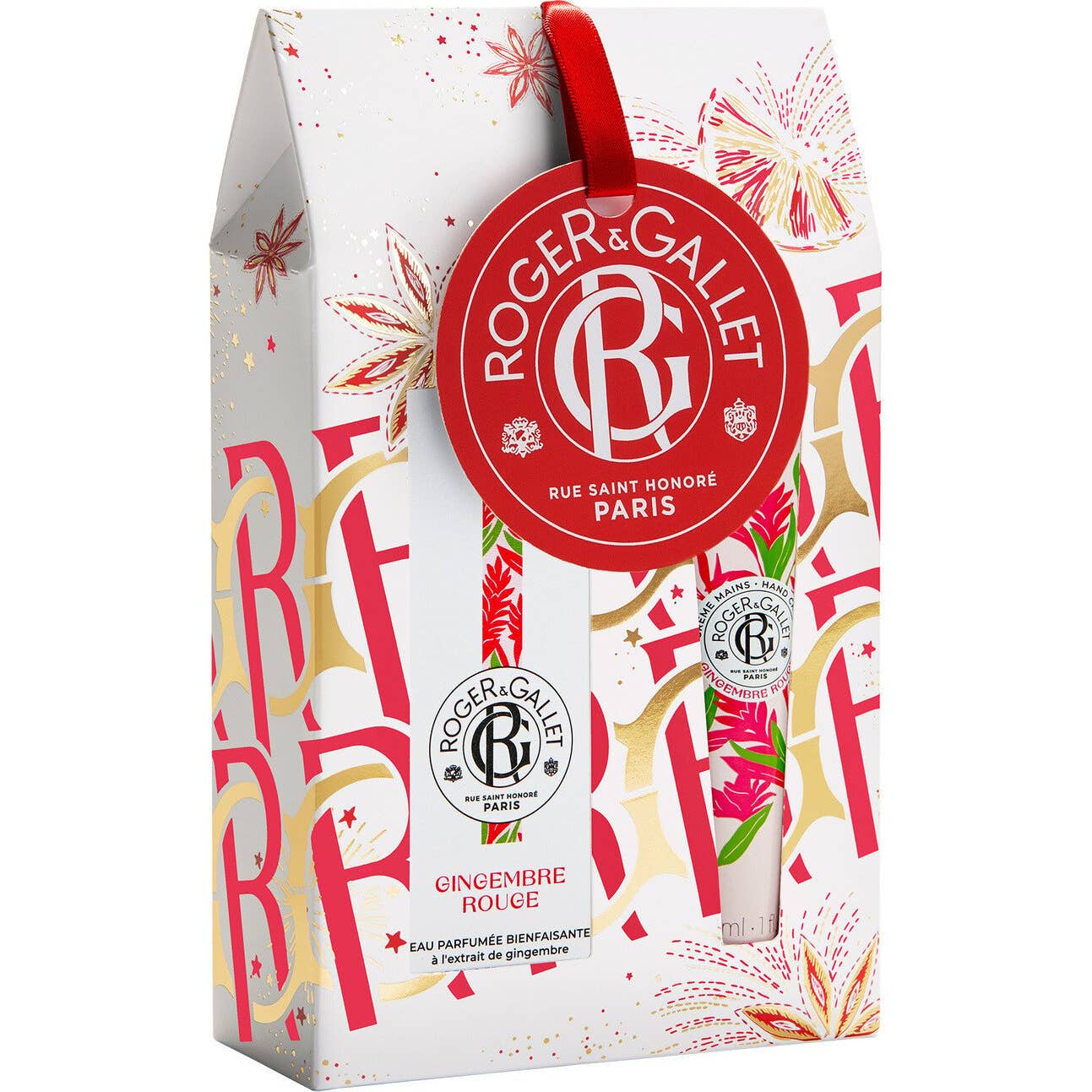 Roger & Gallet Gingembre Rouge Set Noël 2023 Eau + Crème Mains
