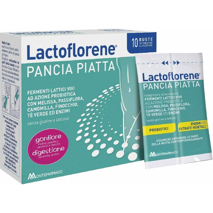 Montefarmaco OTC Lactoflorène Ventre Plat 10 Sachets