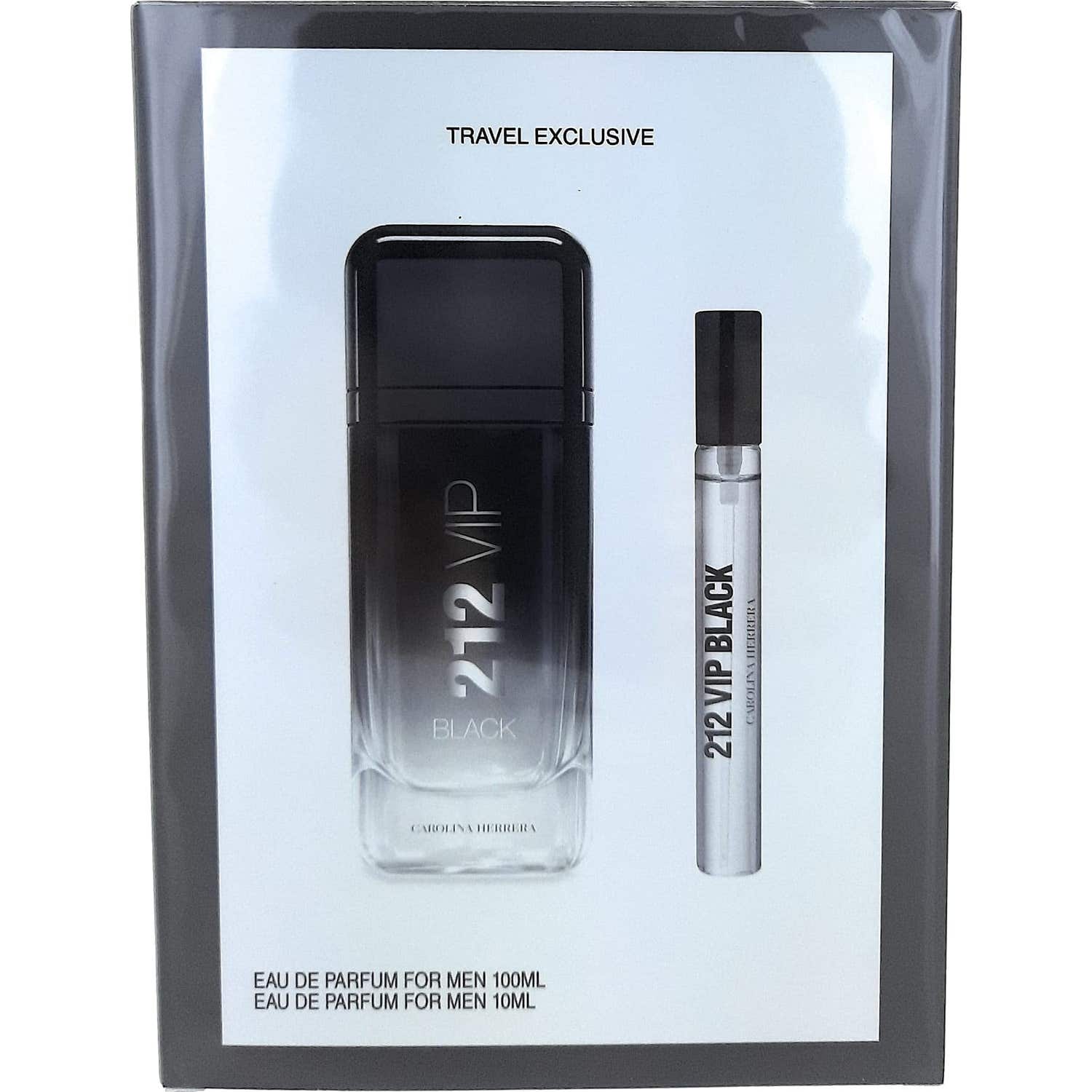 Carolina Herrera 212 Vip Black Travel Set Men Eau de Parfum Spray