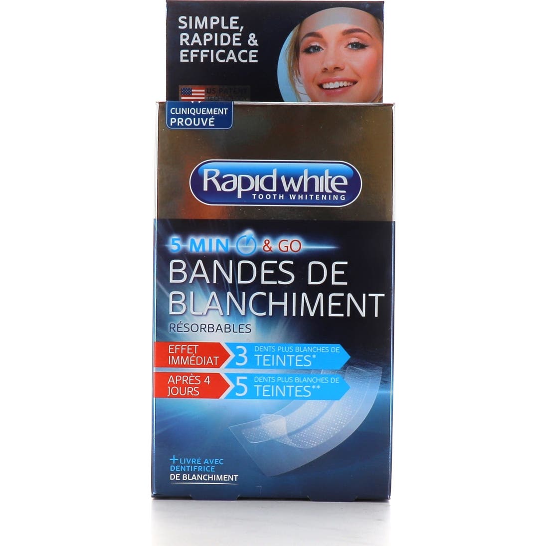 Rapid White Bandes de Blanchiment 8uds
