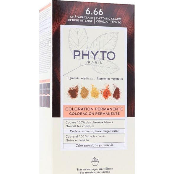 Phyto Phytocolor Kit Coloration 6.66 Châtaign Clair Ceris Intens