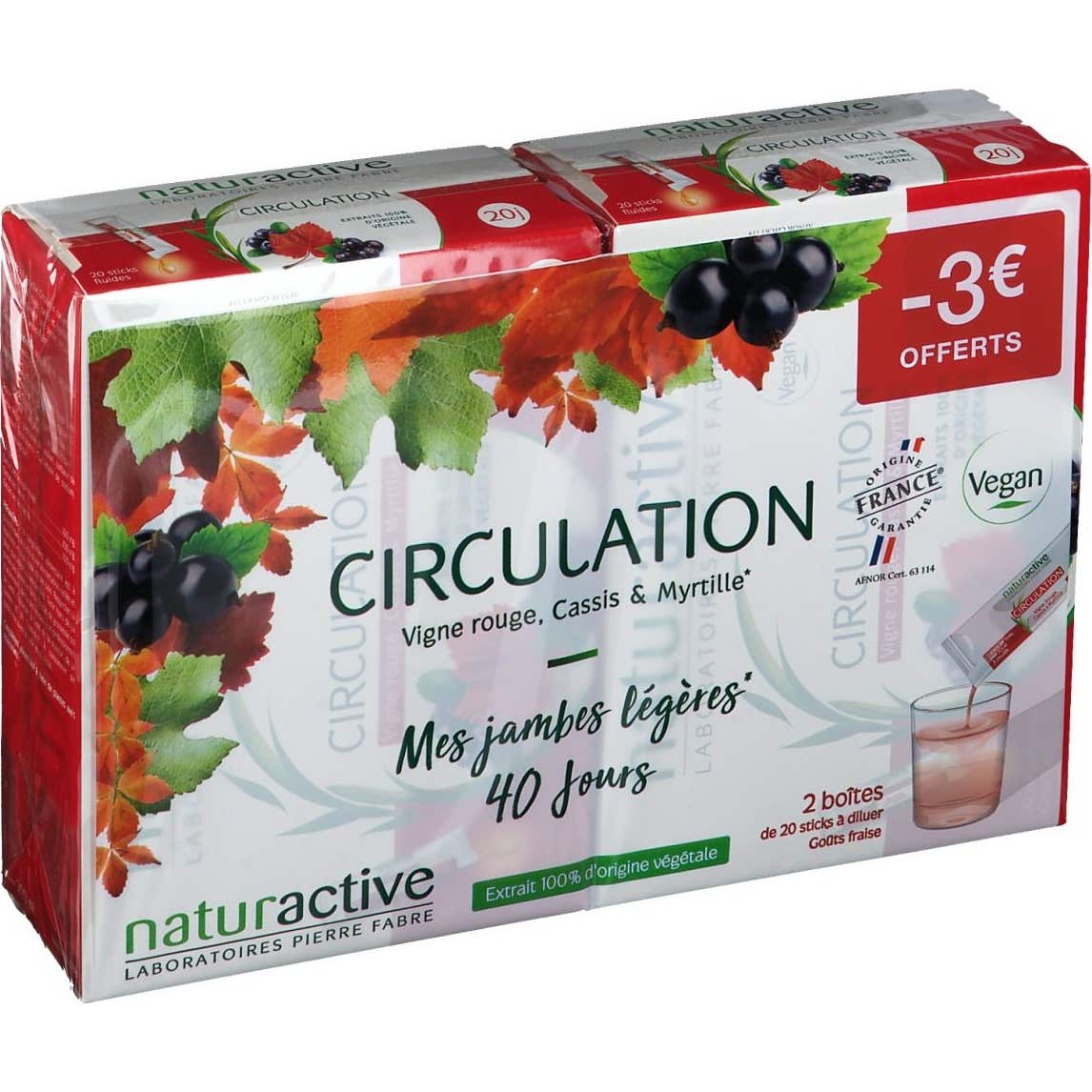 Naturactive Circulation 2x20 Sticks
