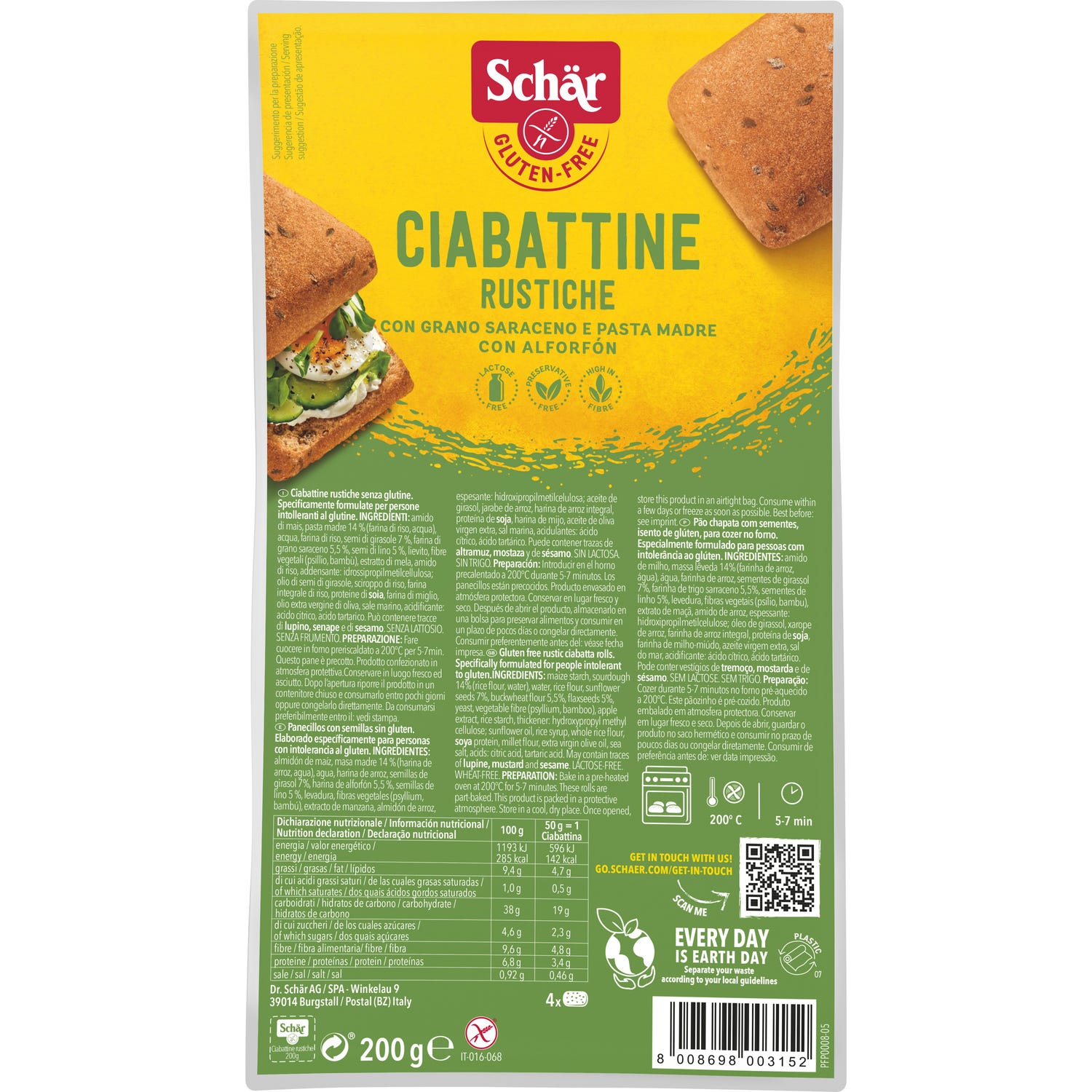 Schar Ciabattine Rustiche 200g