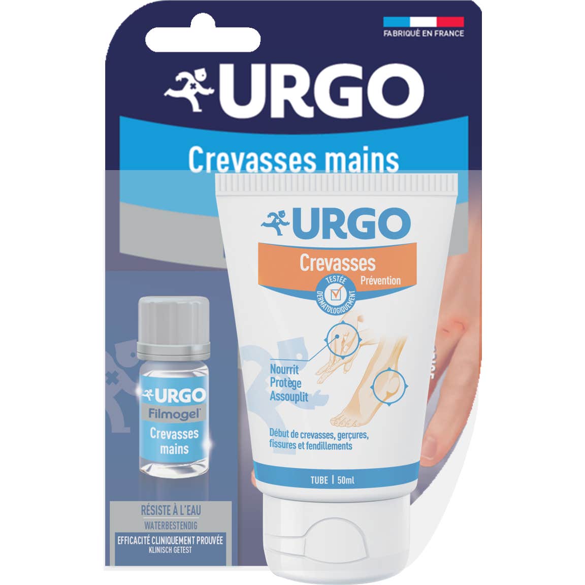 Urgo Pack Crevasses Filmogel 3,25ml + Crème Mains 50ml