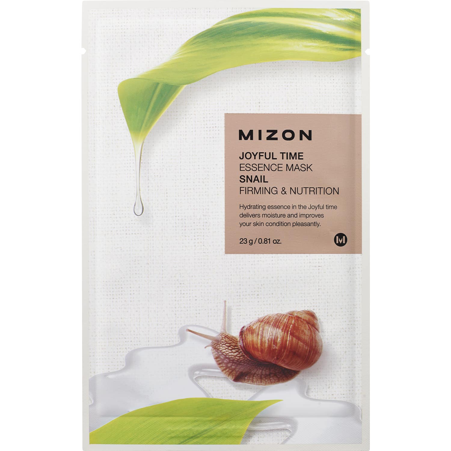 Mizon Joyful Time Essence Mask Snail Mascarilla Regenerante 23gr