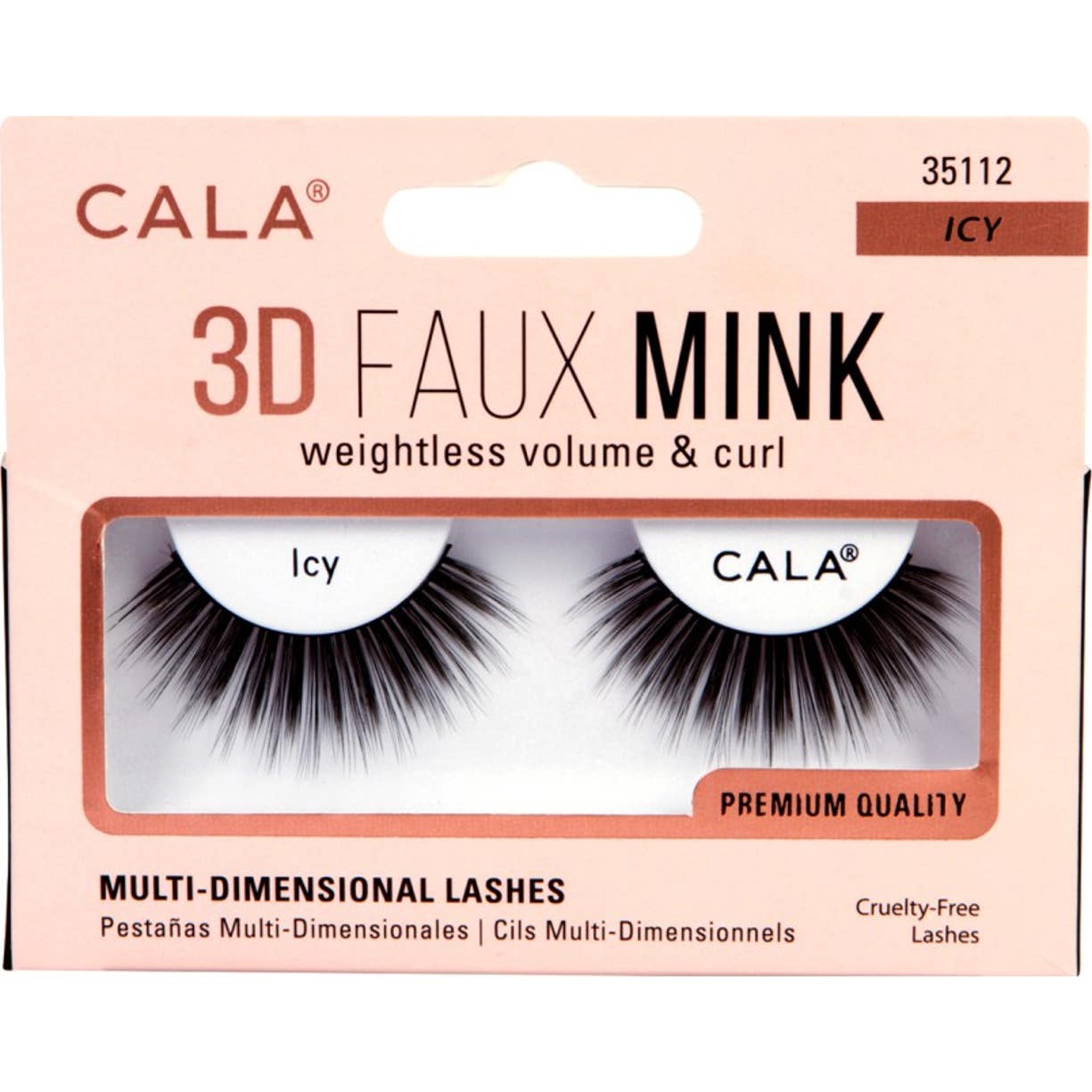 Cala Lashes 3D Faux Mink Faux Cils Icy 1 Pairee