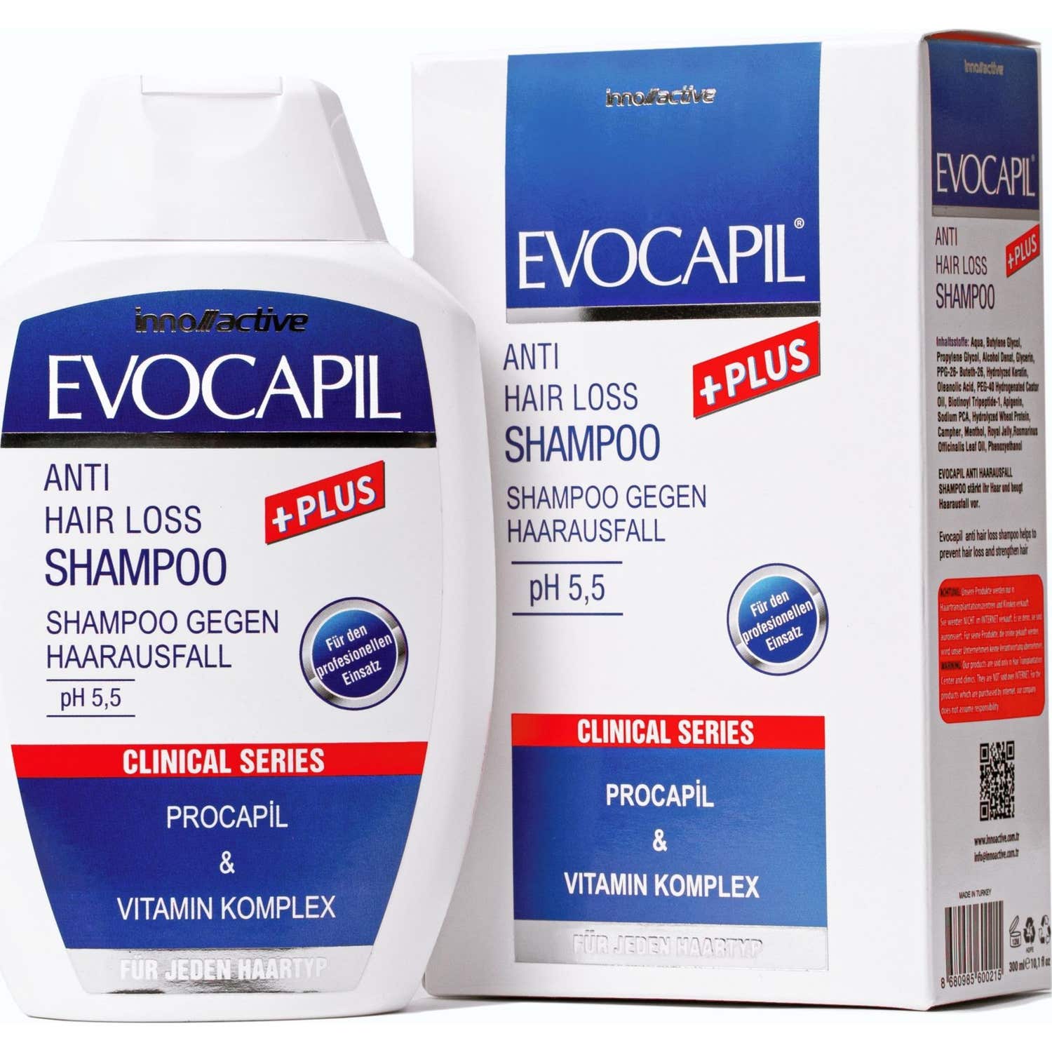 Evocapil Plus Anti-Hair Loss Shampoo Ph 5.5 300ml
