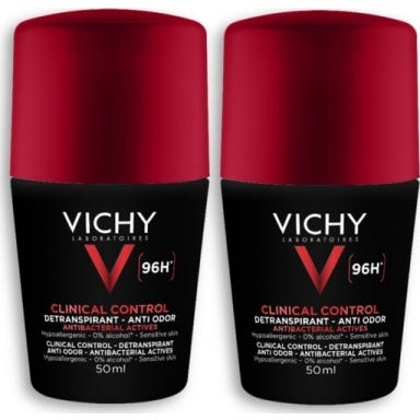 Vichy Homme Déodorant Clinical Control 96h 2x50ml