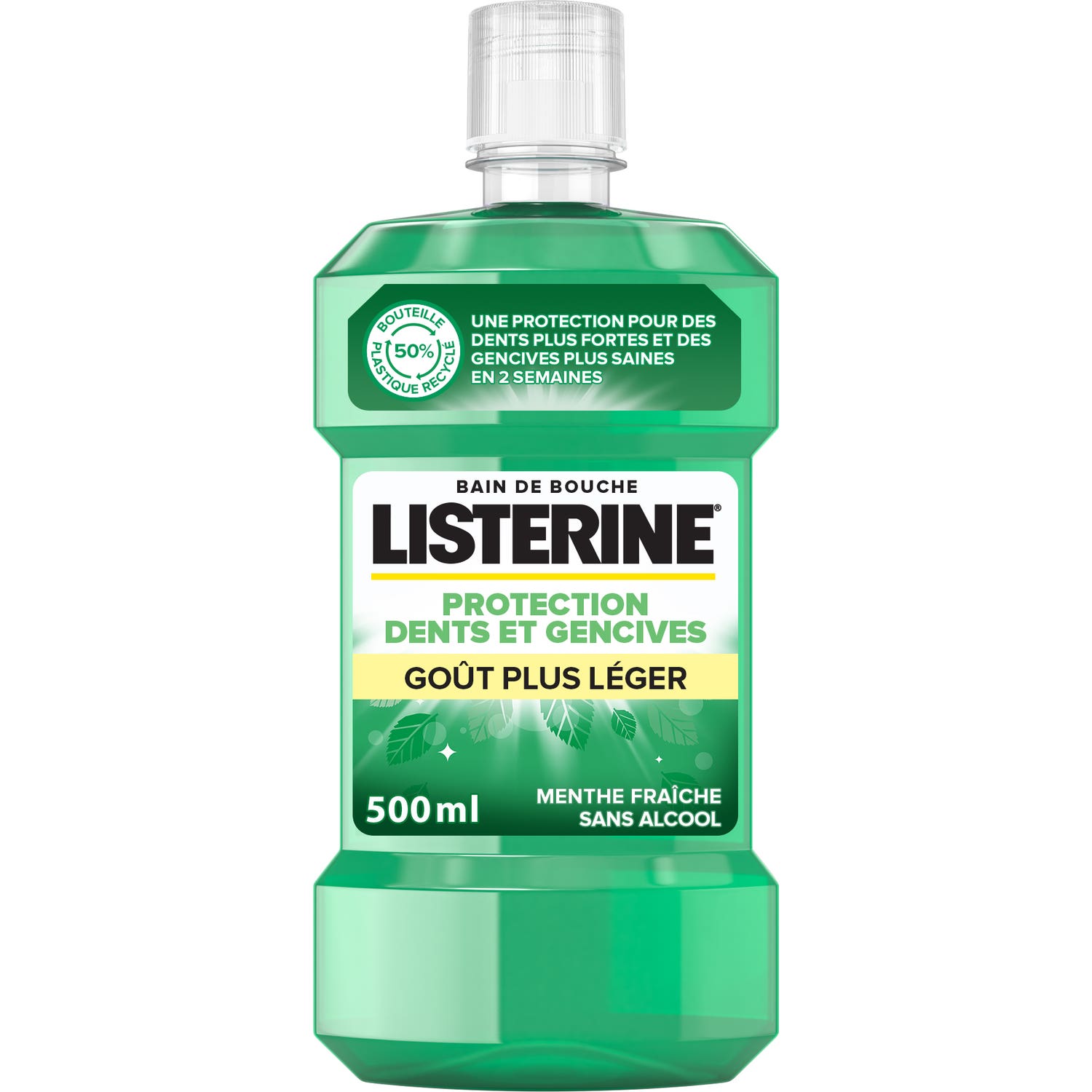 Listerine Protection Dents et Gencives Goût Plus Léger 500ml