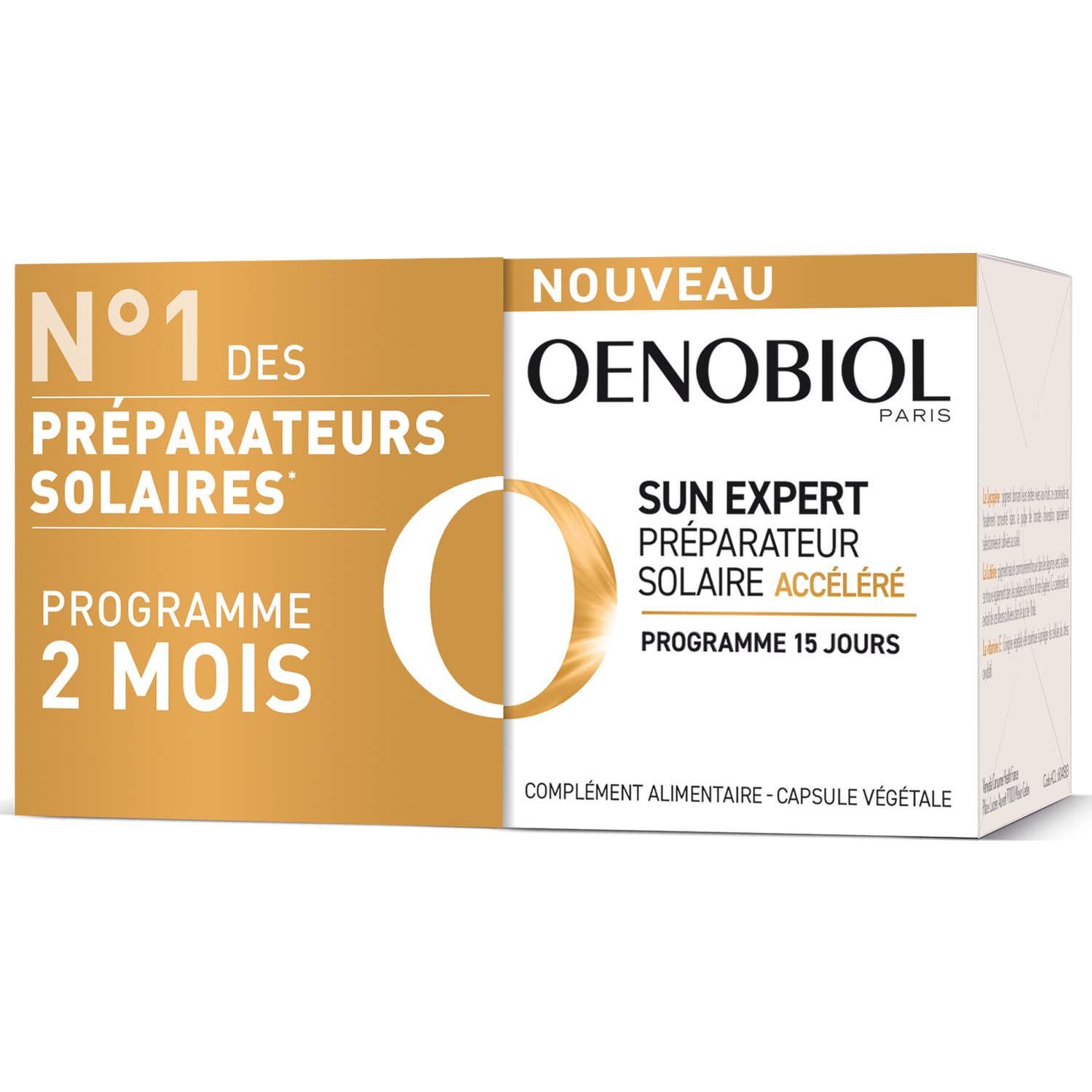 Oenobiol Sun Expert Préparateur Solaire Accélérée 2x15 Capsules