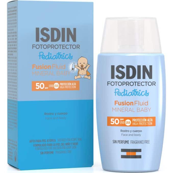 Fotoprotector ISDIN® Pediatrics Fusion Fluid Mineral Baby SPF 50+ 50 ml