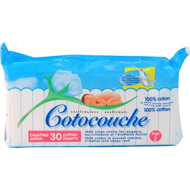 Cotocouche 100% Coton 2ème Âge 30 Unités