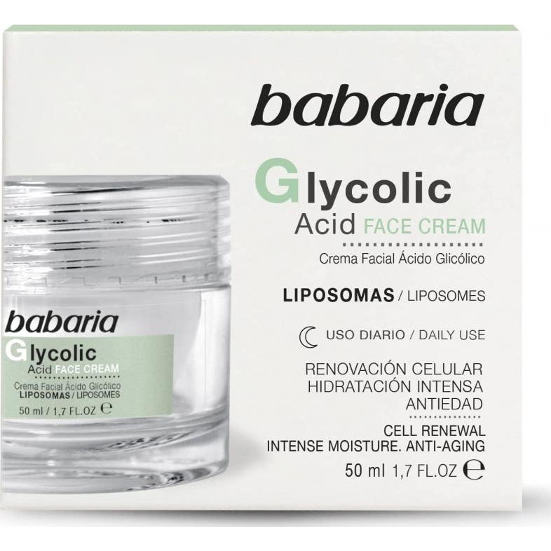 Babaria Crema Renovación Celular Ácido Glicólico 50ml