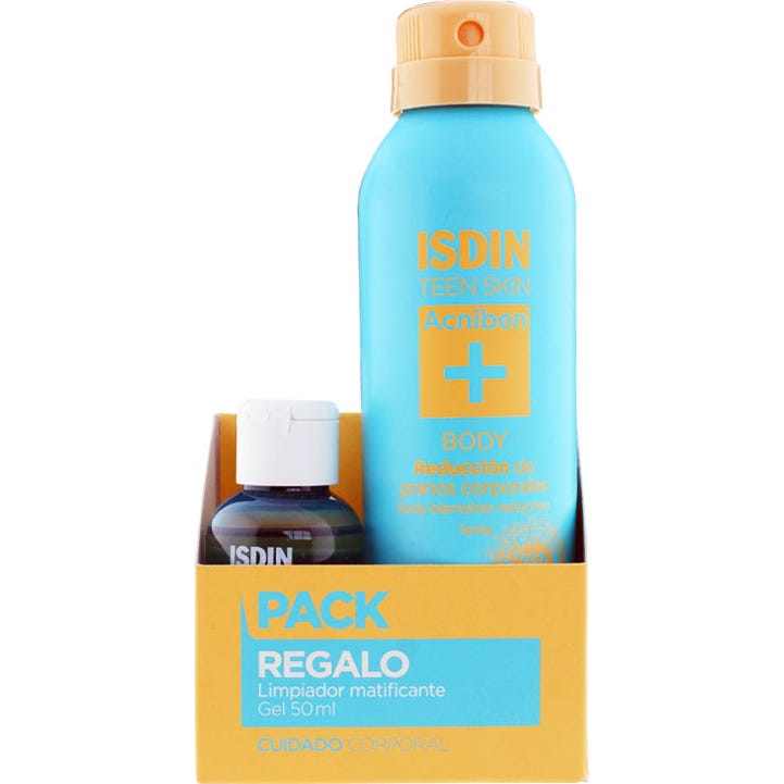 ISDIN Teen Skin Acniben Body 150ml + Gel Nettoyant Matifiant 50ml