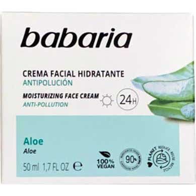 Babaria 24h Crème Hydratante Visage Aloe Vera 50ml