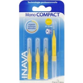 Inava Brossette Mono Compact Microfine Conique Jaune x4