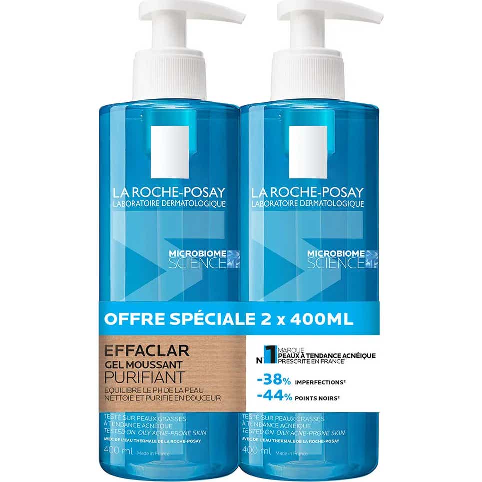 La Roche-Posay Effaclar Gel Moussant Purifiant 2x400 ml