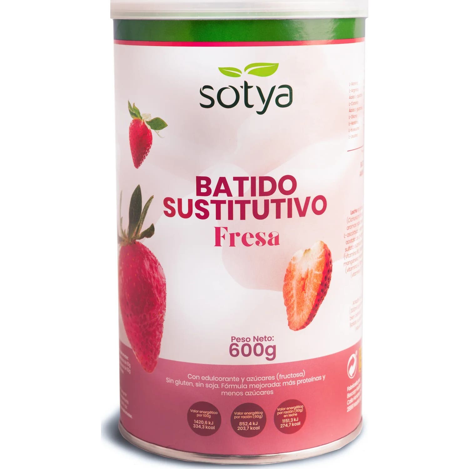 Sotya Shake Satiété Fraise 600 g