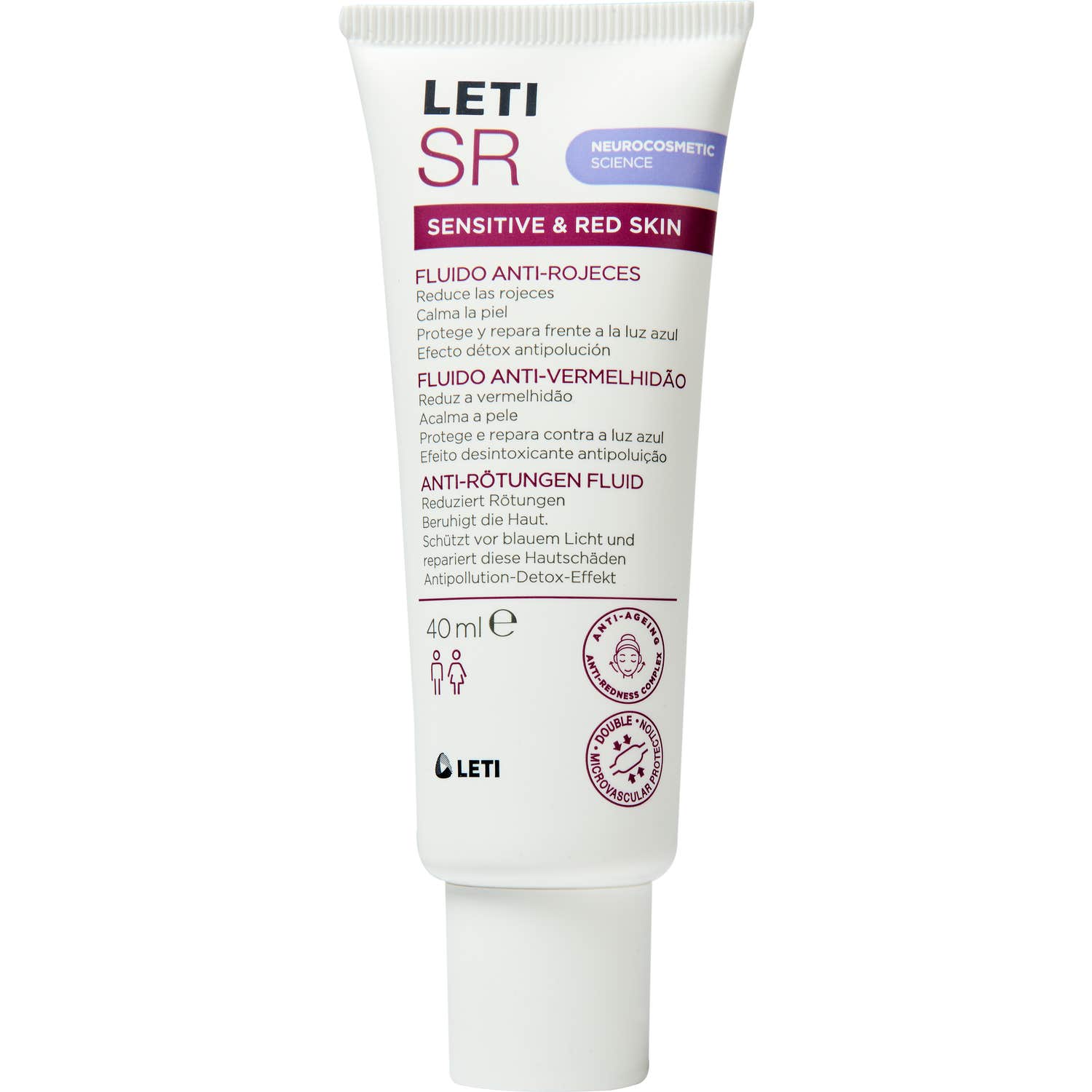 LetiSR Fluide Anti-Rougeurs 40ml