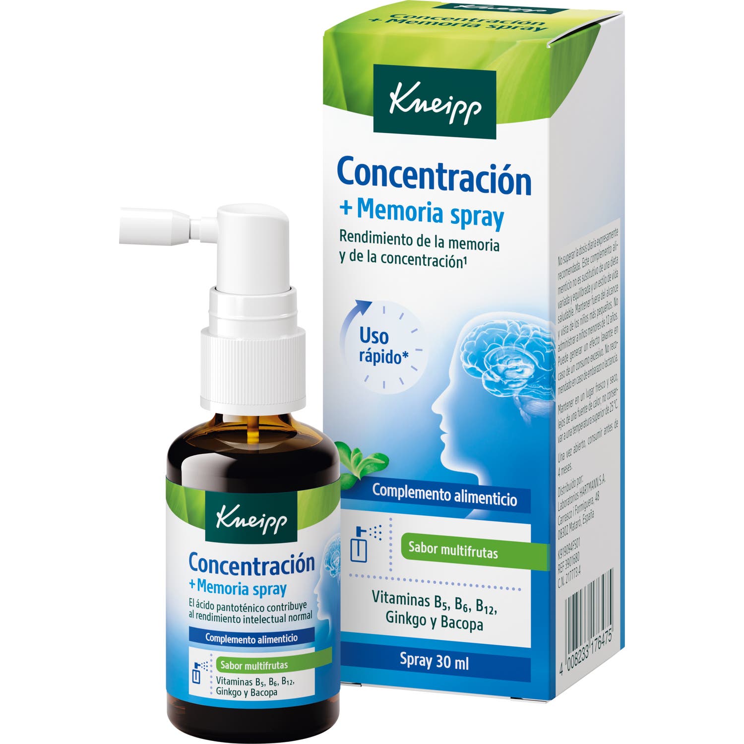 Kneipp Concentration + Mémoire Spray 30ml