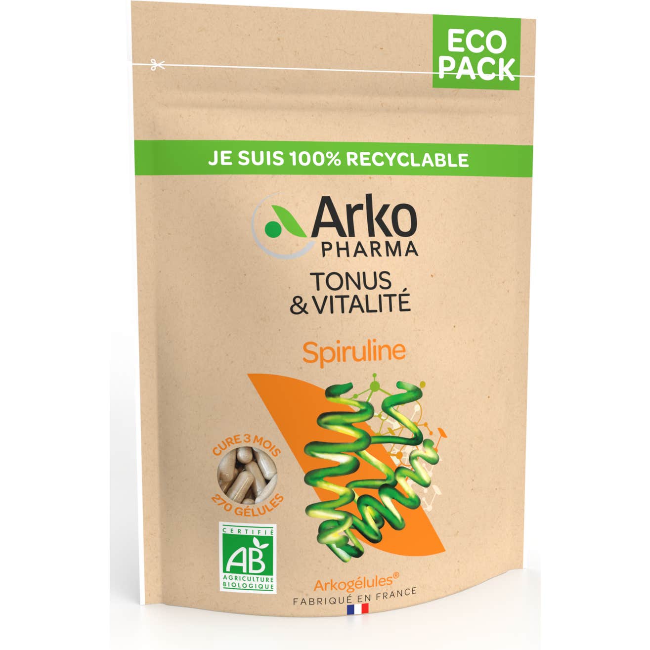 Arkogélules Arkopharma Arkogélules® Bio Spiruline Capsule(S) 270 Pc(S) Enfants - Image 2