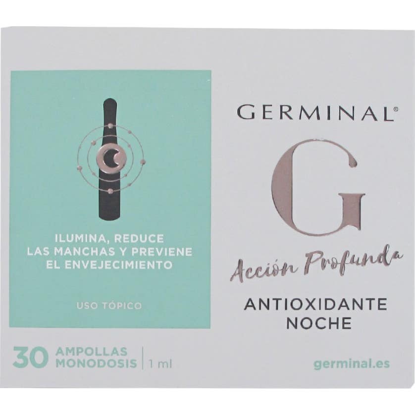 Germinal Action Profonde Antioxydant Nuit 1 Ml 30 Ampoules