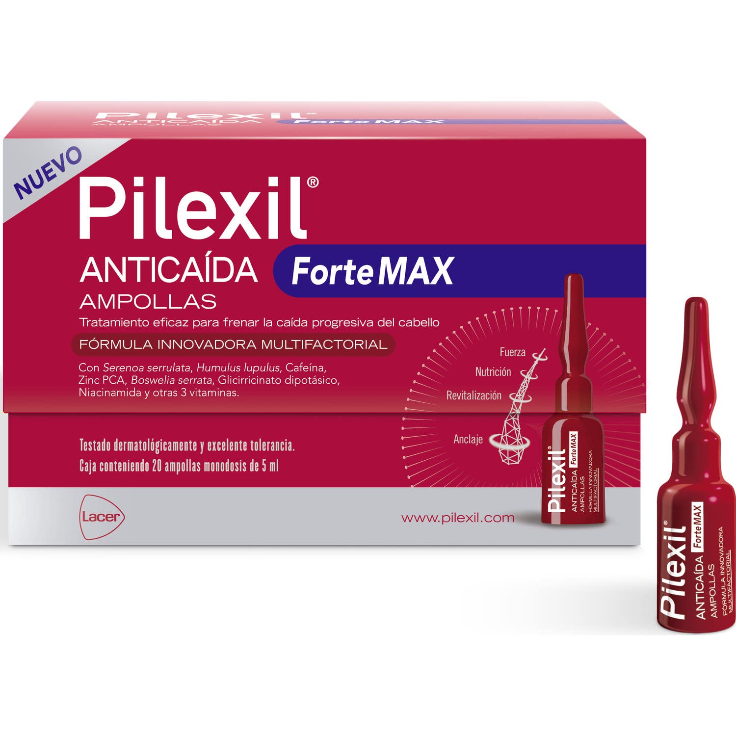 Pilexil Antichute Fortemax Ampoules 20x5ml