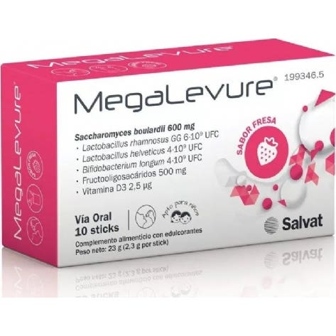 Megalevure Saveur Fraise 10 bâtons