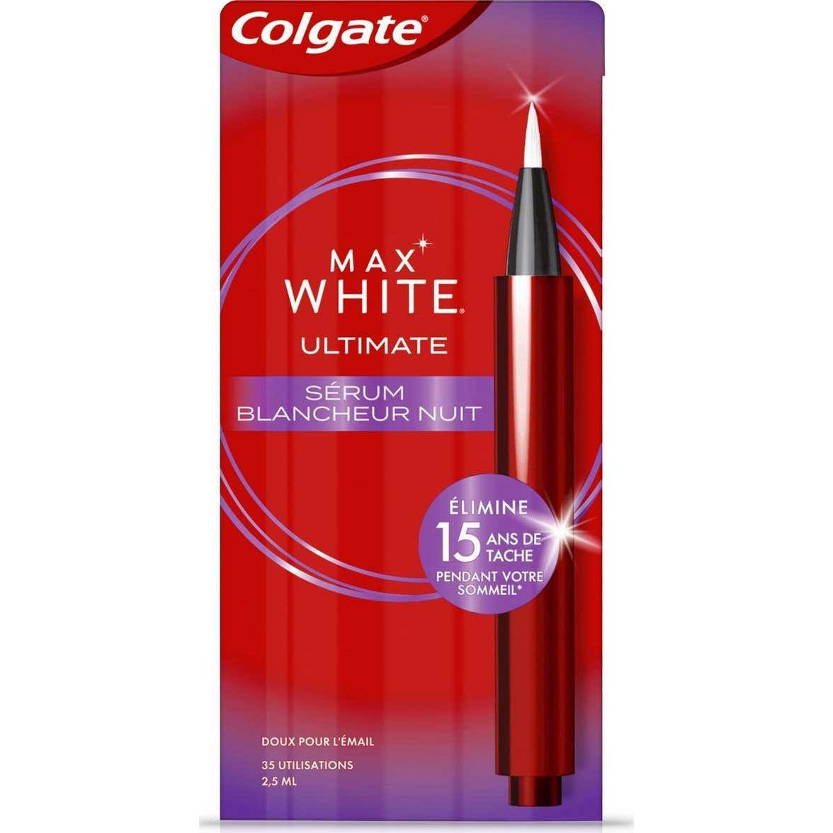 Colgate Max White Ultimate Sérum Blancheur Nuit 2,5ml