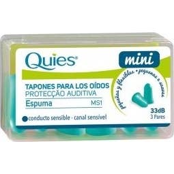 Quies Mini Protection Auditive Mousse 3 Paires