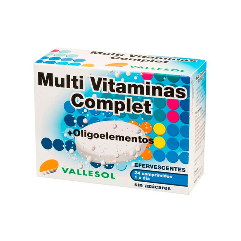 Vallesol Multivit Complet + oligo-éléments 24 Comp Efevervescent