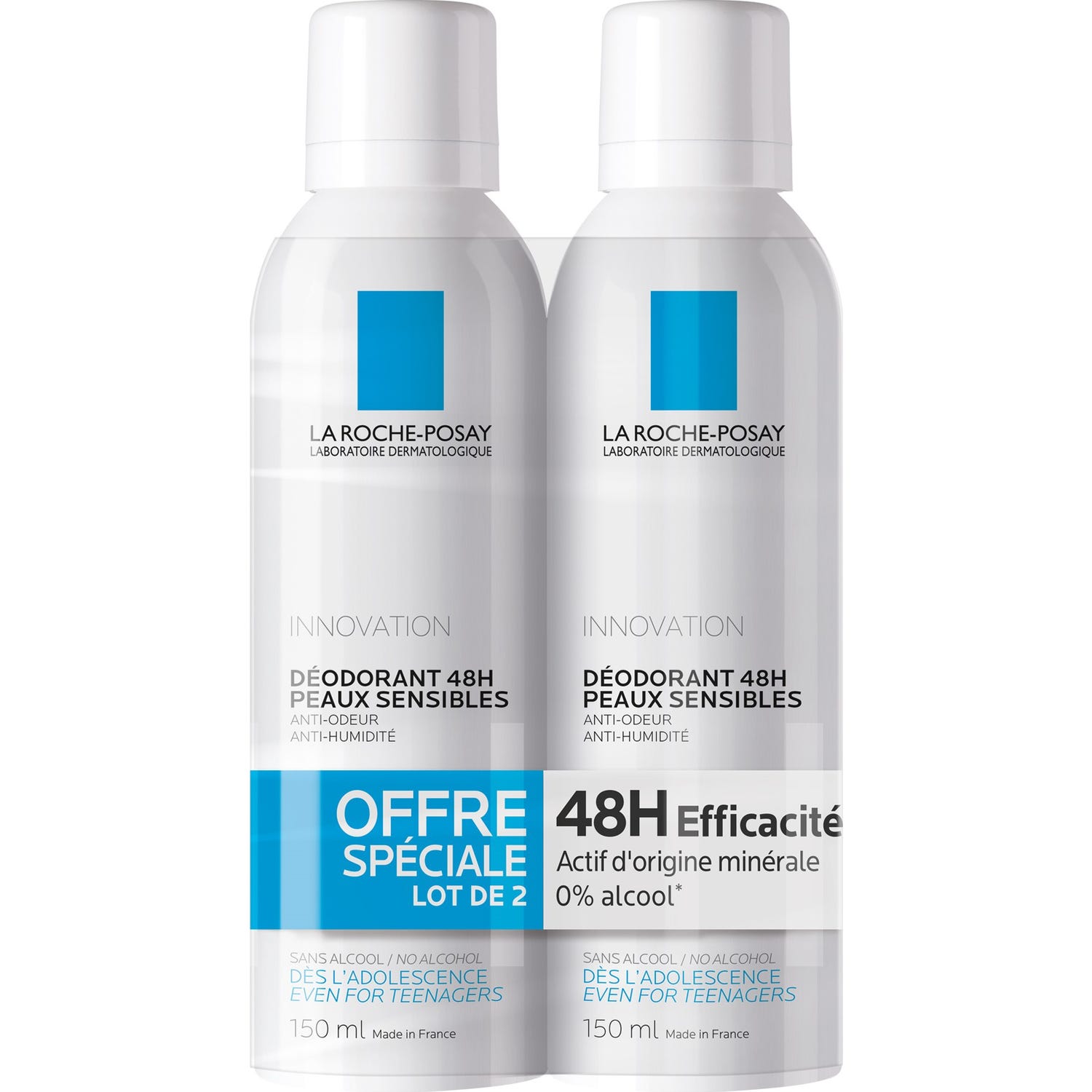 La Roche-Posay Déodorant Physiologique 48H 2x150ml
