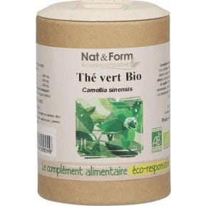 Nat&Form Eco Thé Vert Bio 90 Gélules
