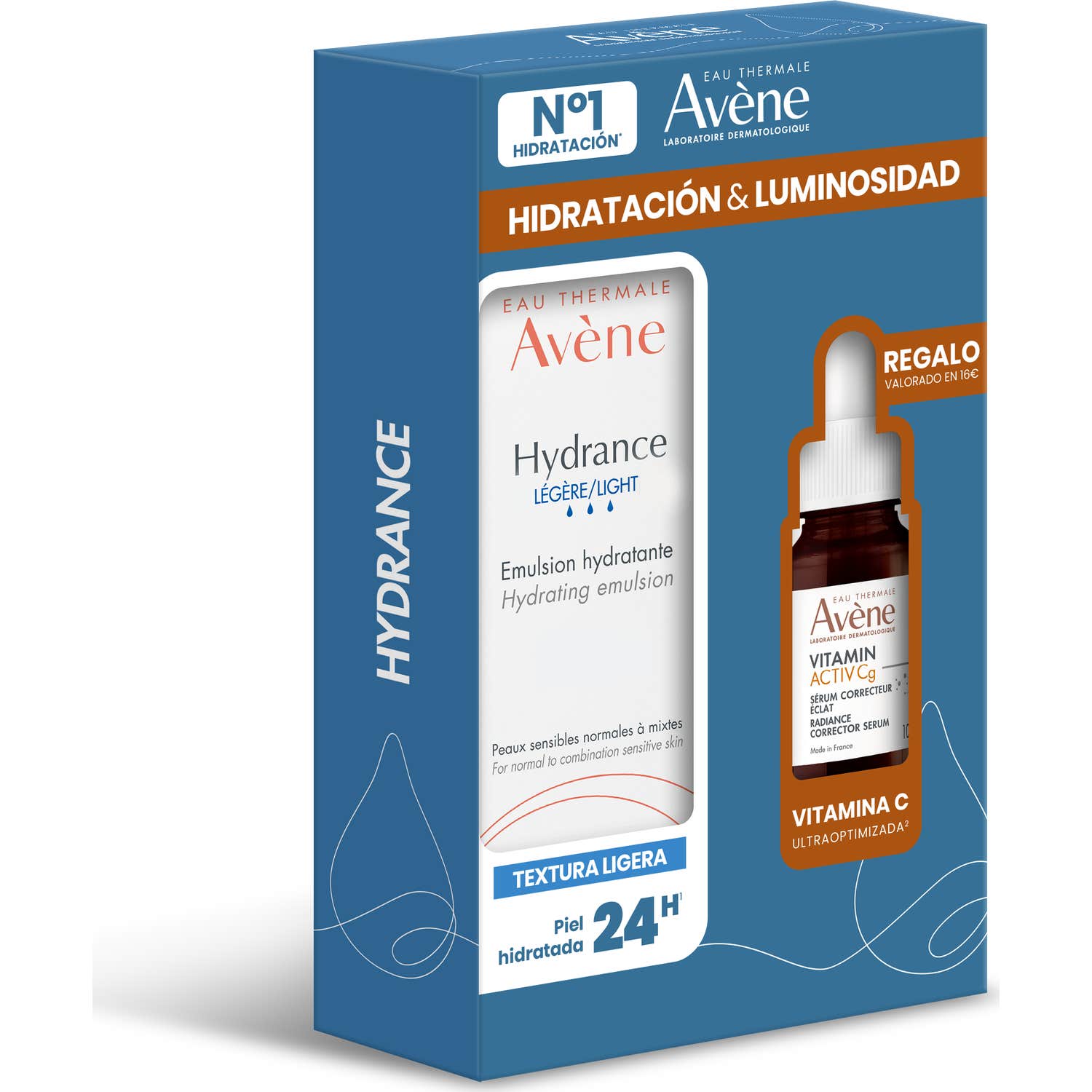 Avène Pack Hydrance Émulsion Hydratante Légère 40ml + Sérum Vitamin Activ Cg 10ml