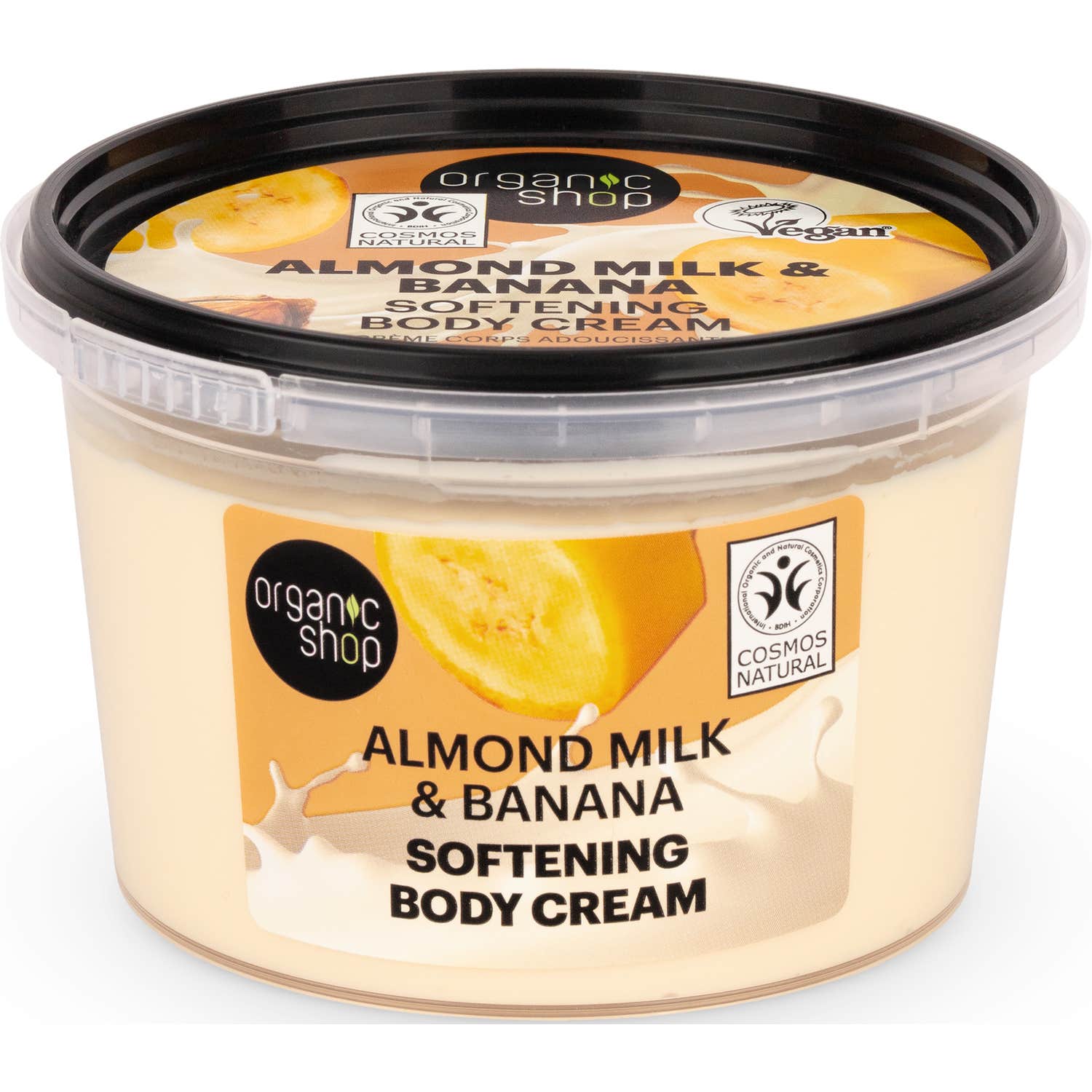 Organic Shop Crème Corps Lait d'Amandes Platain 250ml