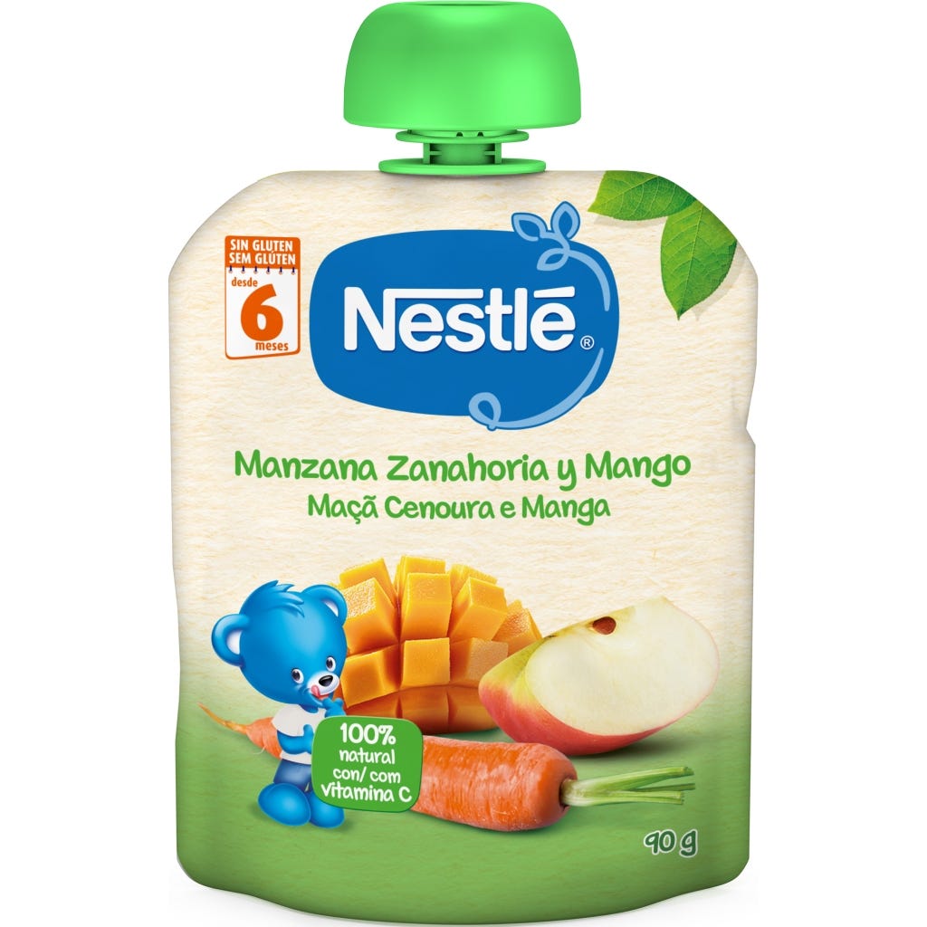 Nestlé NaturNes Pomme Carotte et Mangue 90g