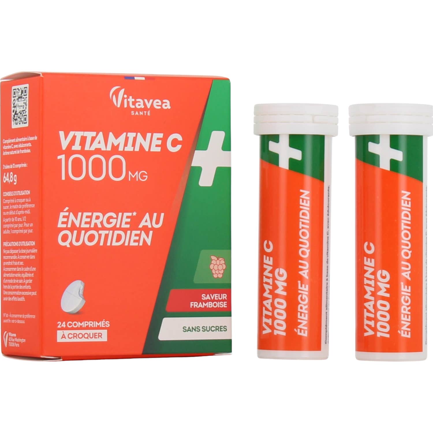 Vitavea Vitamine C 1000mg Framboise 24comp
