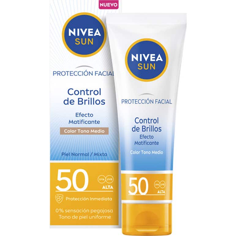 Nivea Sun Crème Solaire Visage Contrôle Brillance Spf50 40ml