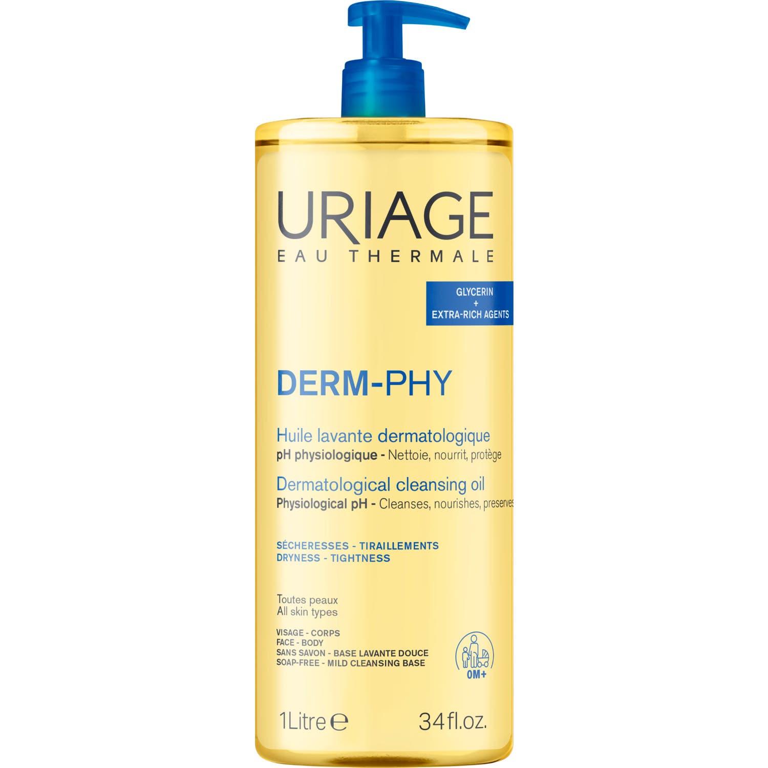 Uriage Derm-Phy Huile Lavante Dermatologique 1L