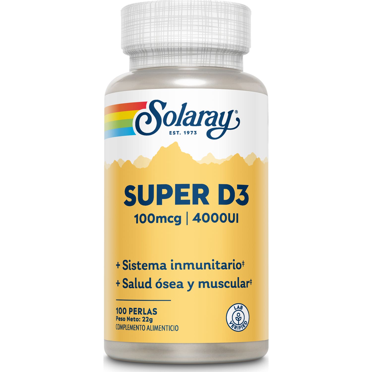 Solaray Super D3 100Mg 4000Ui 100 Perles