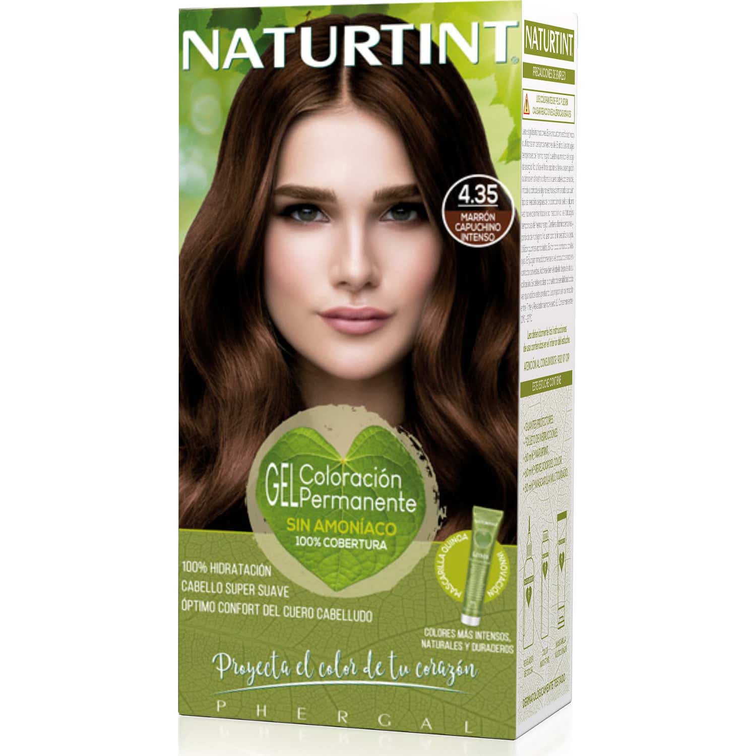 NATURTINT  Gel de couleur permanente 4.35 Brun Cappuccino Intense