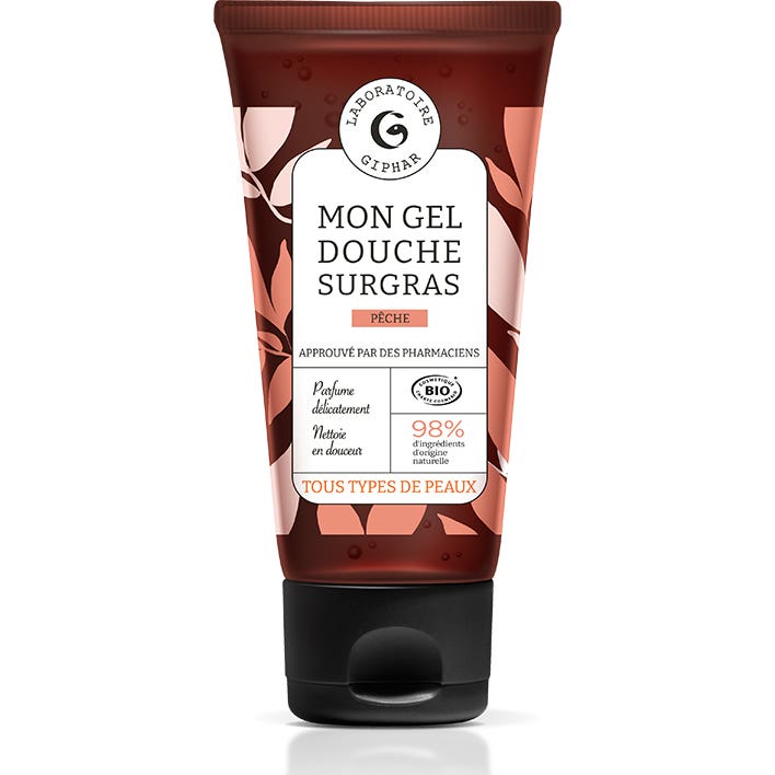 Giphar Mon Gel Douche Surgras Pêche 200ml