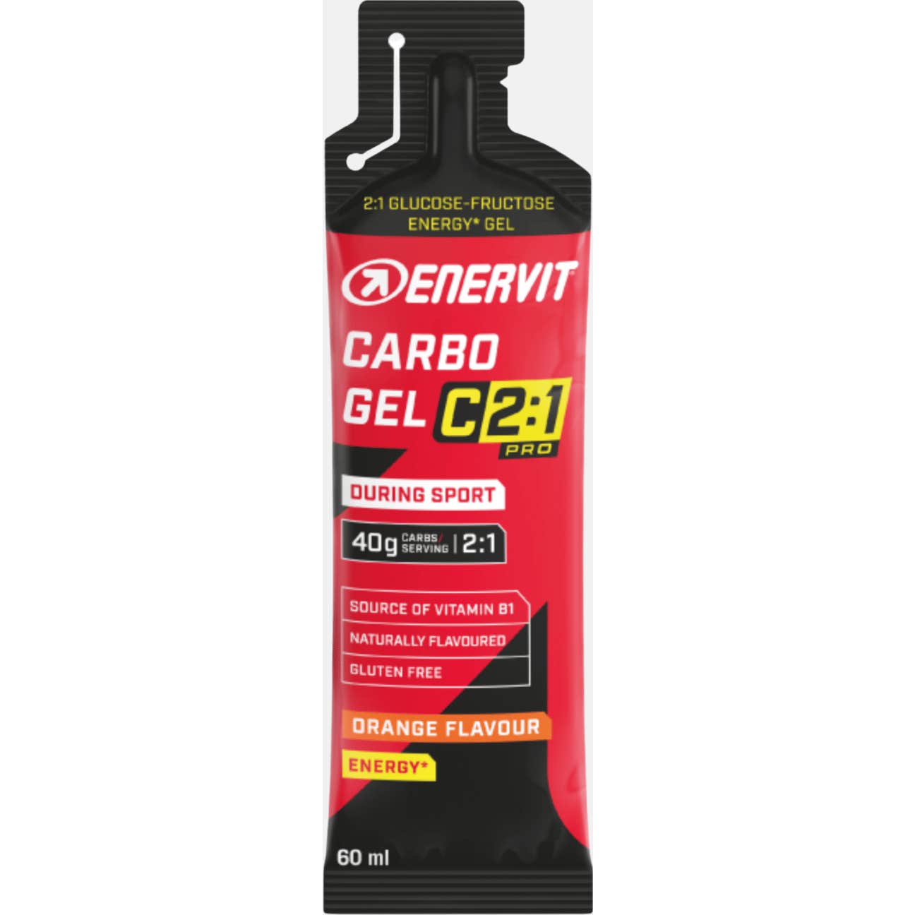Enervit Carbo Gel C2:1PRO - Orange energy gel - 60 ml
