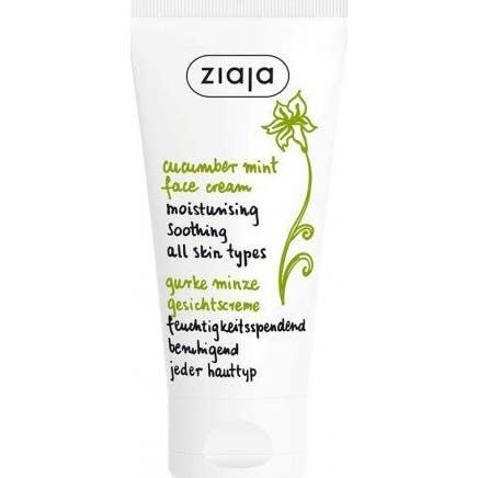 Crème hydratante pour le visage Ziaja concombre et menthe 50ml