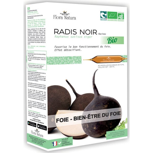 Flora Natura Radis Noir Bio 20x15ml