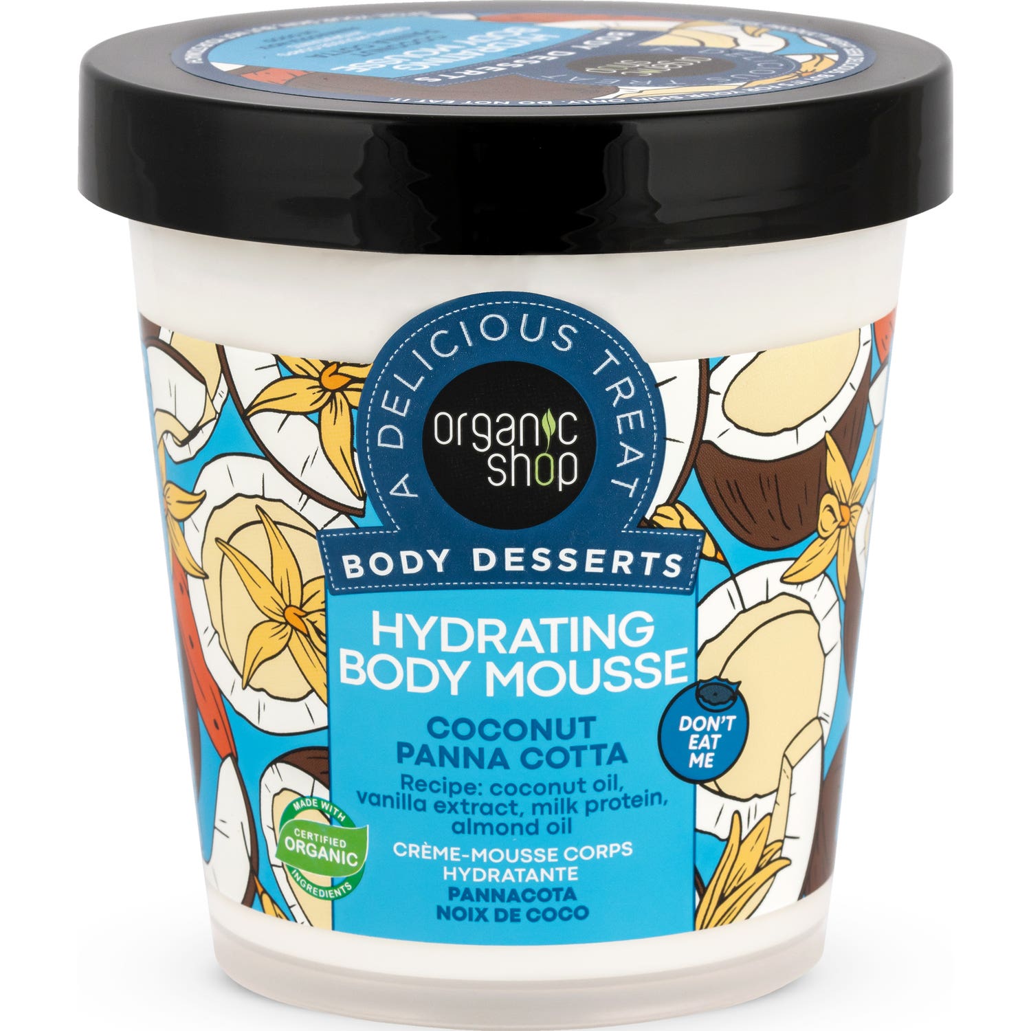Organic Shop Body Desserts Body Mousse Coconut Panna Cotta 450ml
