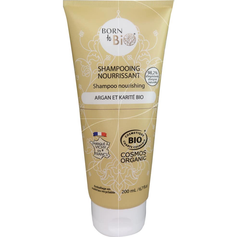 Born To Bio Shampooing Nourrissant Argan et Karité 200ml