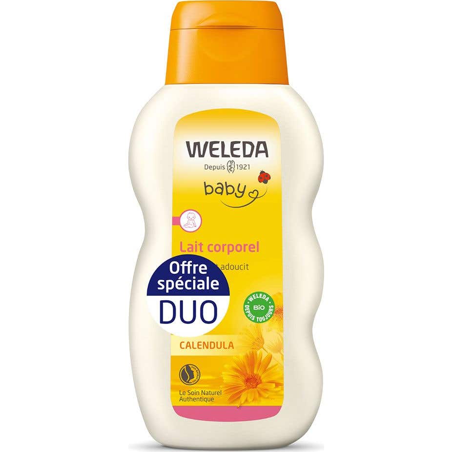 Weleda Bébé Lait Corporel Calendula 2x200ml
