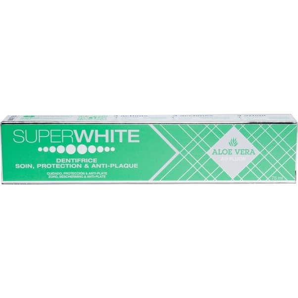 Superwhite Dentifrice Protection & Anti-Plaque Aloe Vera Dentifrice(S) 75 Ml - Image 2