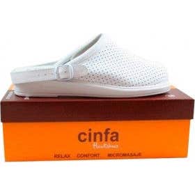 Chaussures Hankshoes Clog Cinfa blanc chaussures confort N42